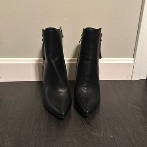 NWOT black stiletto booties